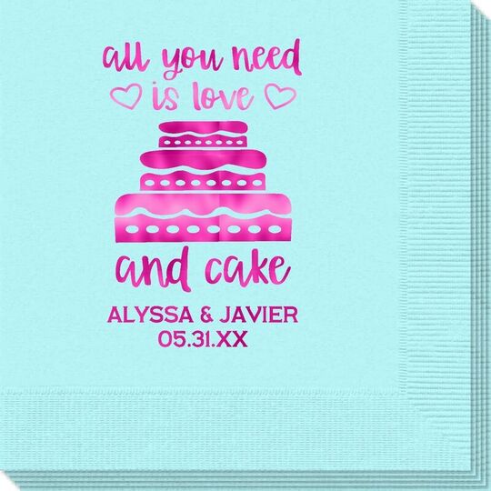 All You Need Is Love and Cake Napkins